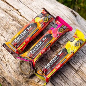 RACE FUEL> BAR Citron-Lime, Cola-lime, Hindbær - 60g (46 g kulhydrater pr. bar)